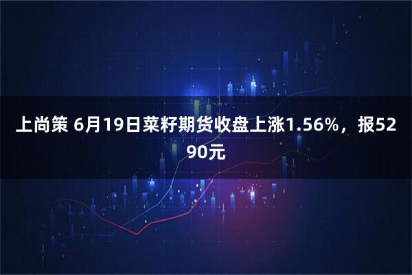 上尚策 6月19日菜籽期货收盘上涨1.56%，报5290元